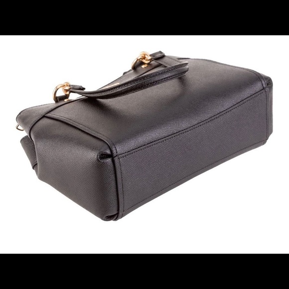 Coach Crossgrain Mini Brooke Carryall Black & Gold - Picture 3 of 7